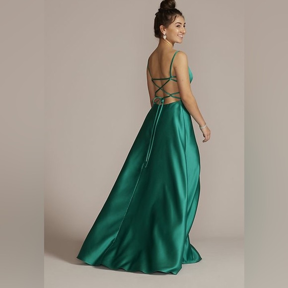 JULES AND CLEO satin spaghetti strap dress - Picture 3 of 14